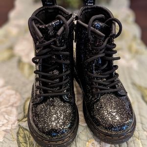 Dr. Martens TODDLER 1460 GLITTER LACE UP BOOTS
